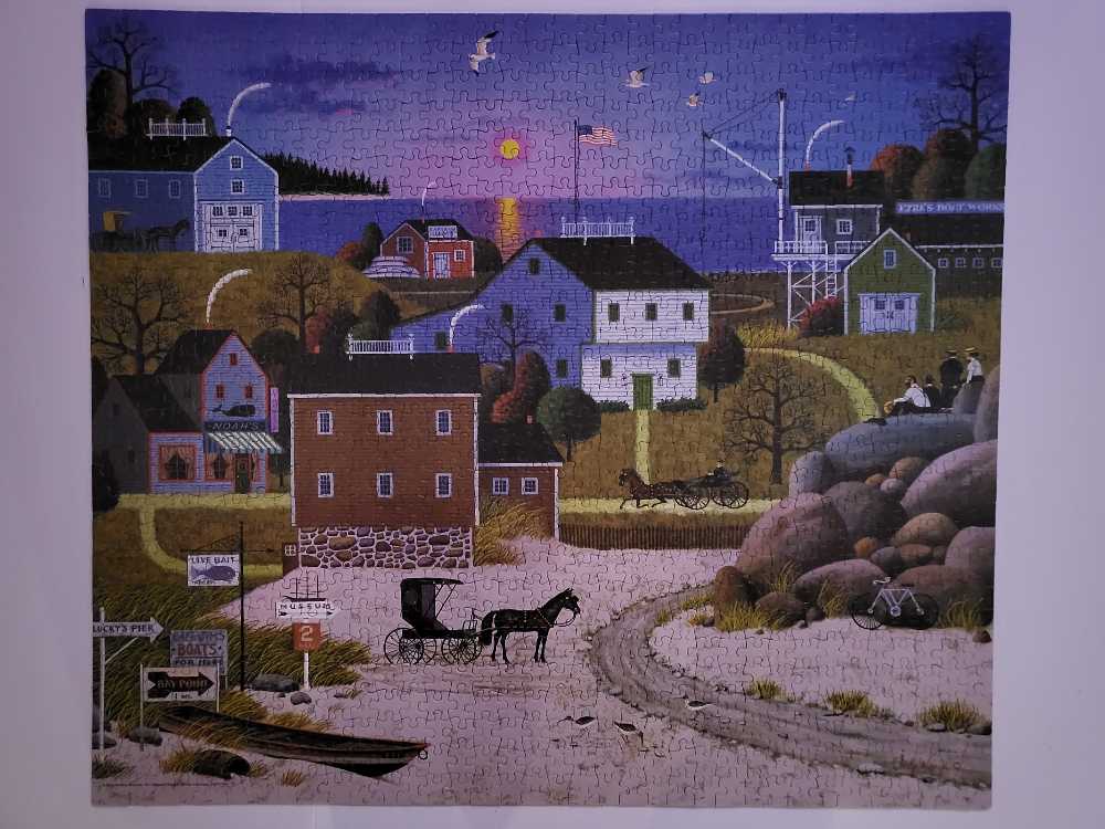 Whaler’s Bay - Milton Bradley puzzle collectible [Barcode 032244046797] - Main Image 2