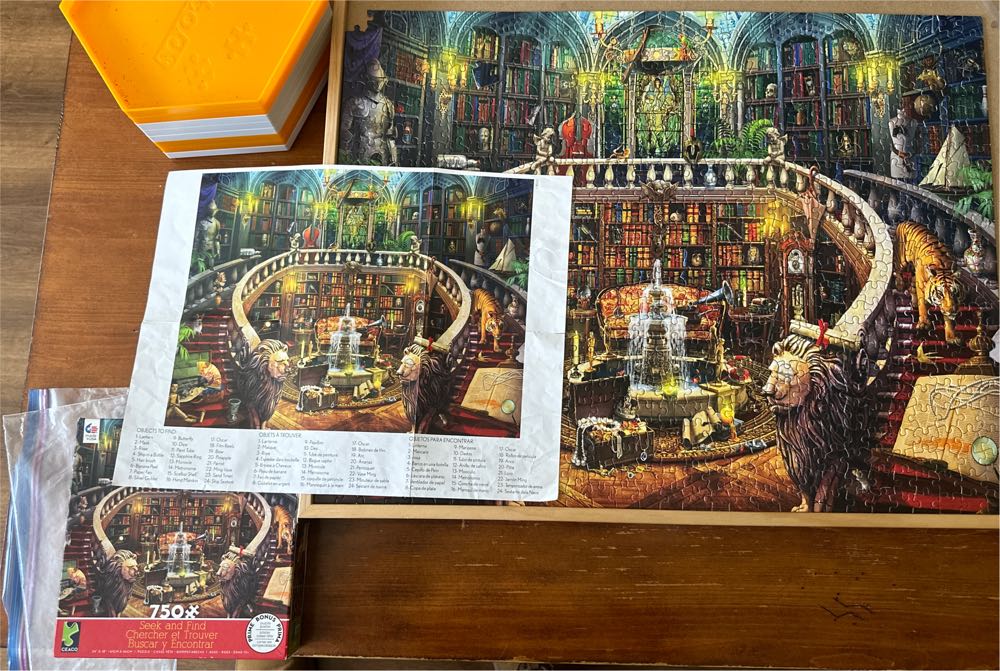 Seek And Find Antique Library  - Ceaco puzzle collectible - Main Image 4
