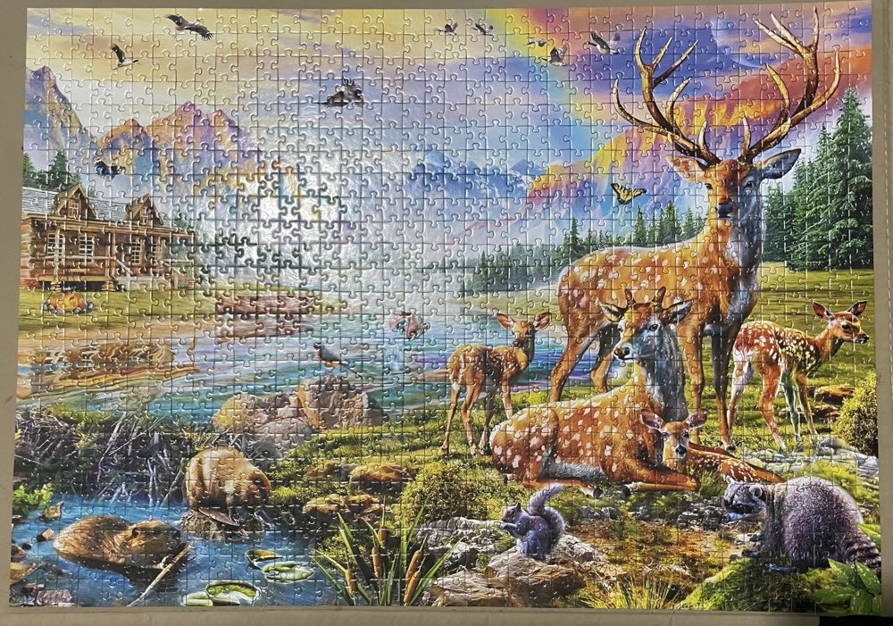 Deer Family - Corner Piece puzzle collectible [Barcode 5052089316522] - Main Image 2