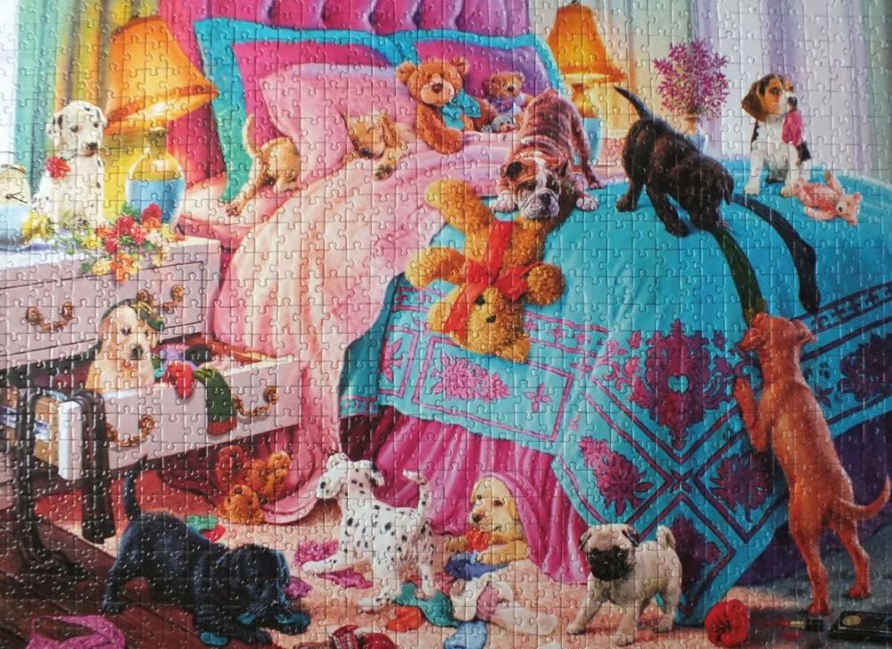 Zz - Naughty Puppies - Gone - Corner Piece puzzle collectible [Barcode 5052089293410] - Main Image 3