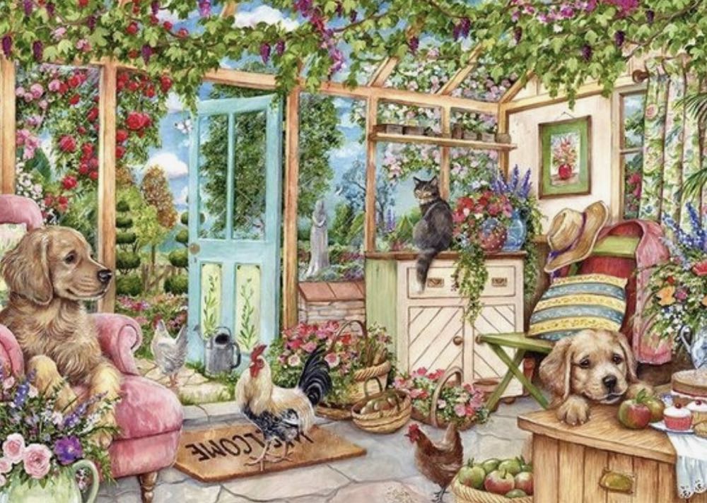 Country Conservatory - Falcon de luxe puzzle collectible [Barcode 8710126113141] - Main Image 2