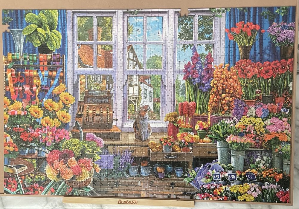 Flower Shop - Corner Piece 🇬🇧 puzzle collectible [Barcode 5052089313675] - Main Image 2