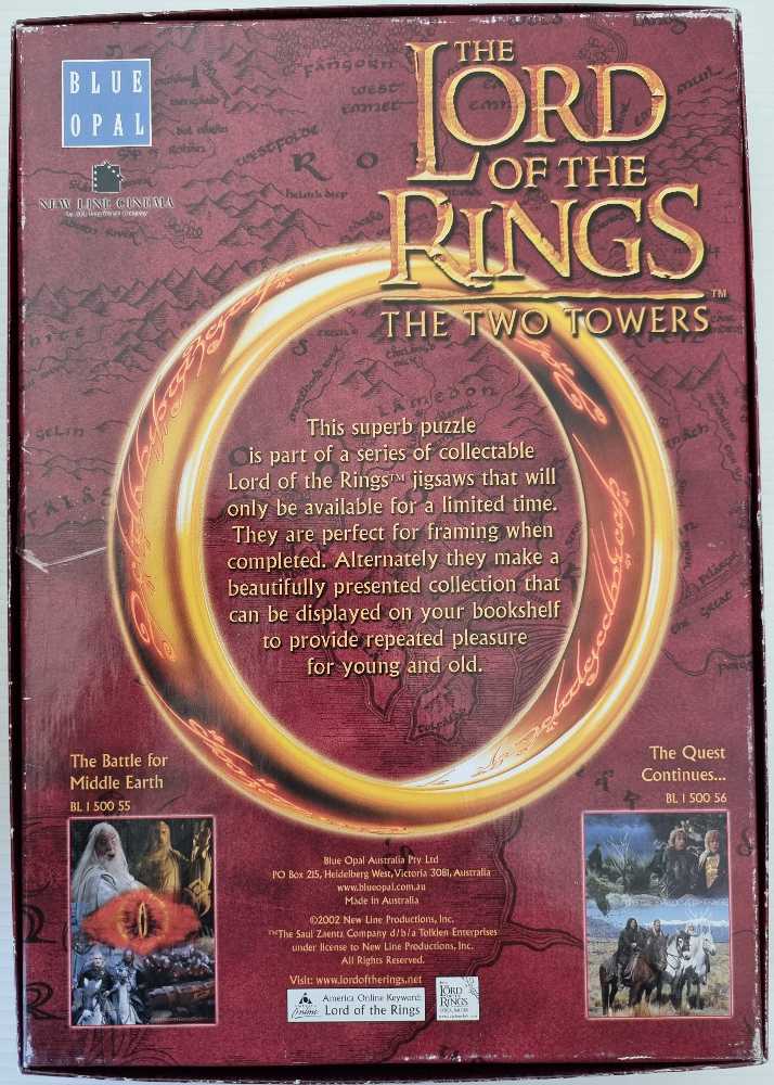 The Lord Of The Rings - The Two Towers: The Quest Continues - Blue Opal puzzle collectible - Main Image 4