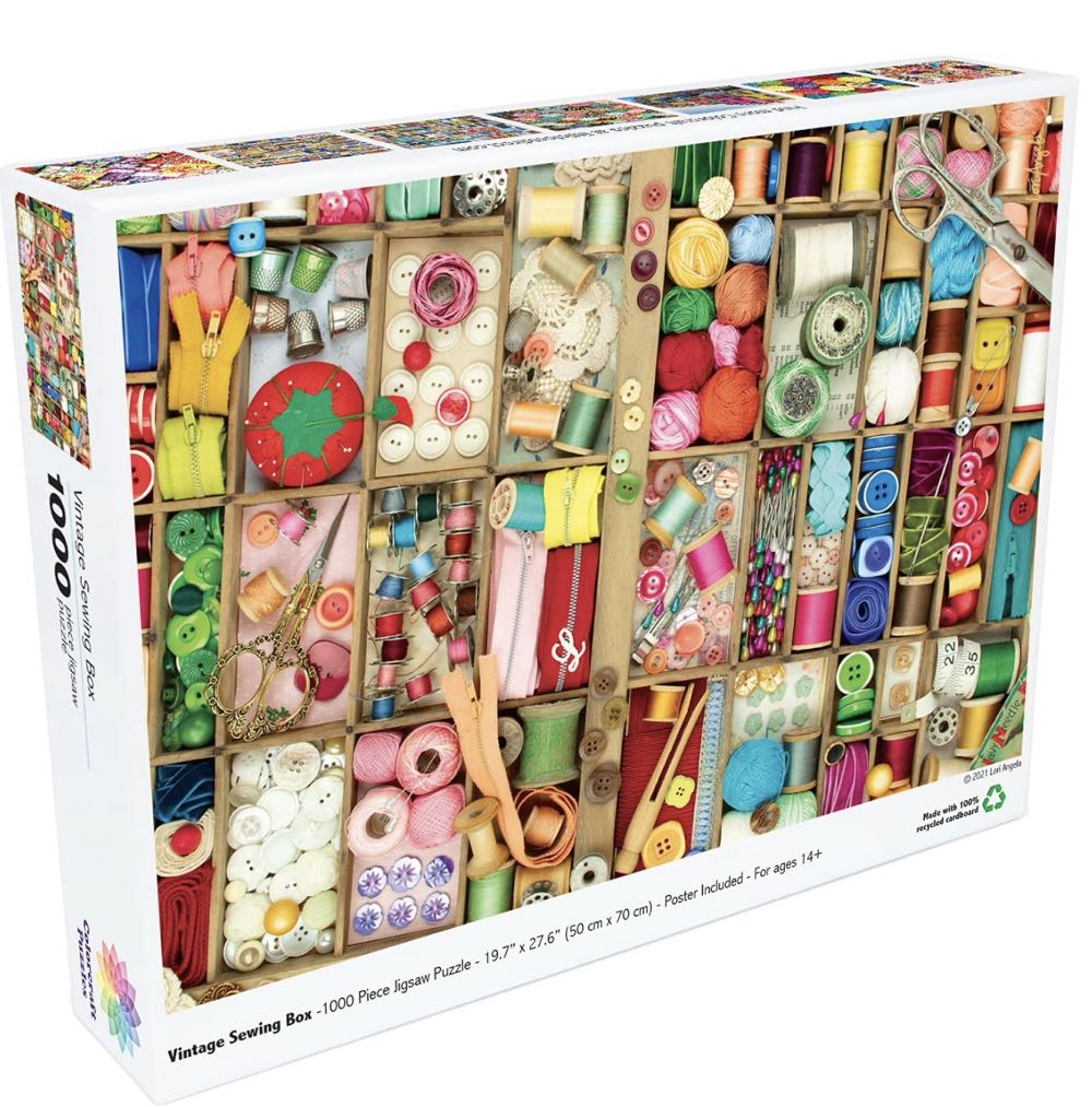 Vintage Sewing Box ✅ - Colorcraft puzzle collectible - Main Image 2