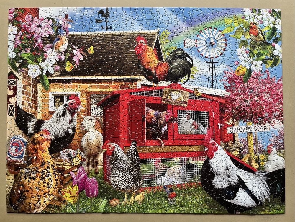 Z - Chicken Coop (Donated To LPL) - SunsOut 🇺🇸 puzzle collectible [Barcode 796780352612] - Main Image 2