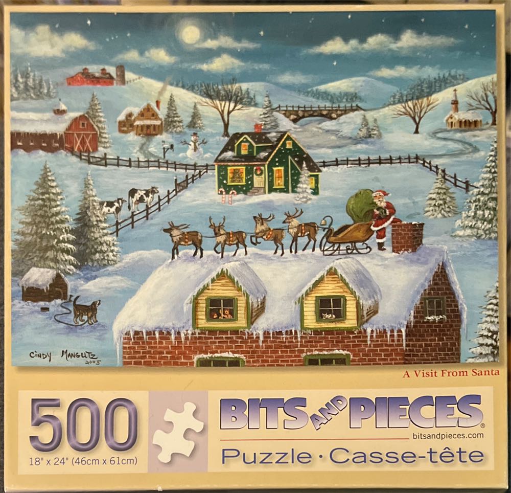 A Visit From Santa - Bits And Pieces🇺🇸 puzzle collectible [Barcode 704812111694] - Main Image 1