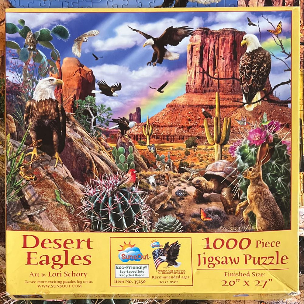 Desert Eagles - SunsOut puzzle collectible [Barcode 796780351561] - Main Image 2