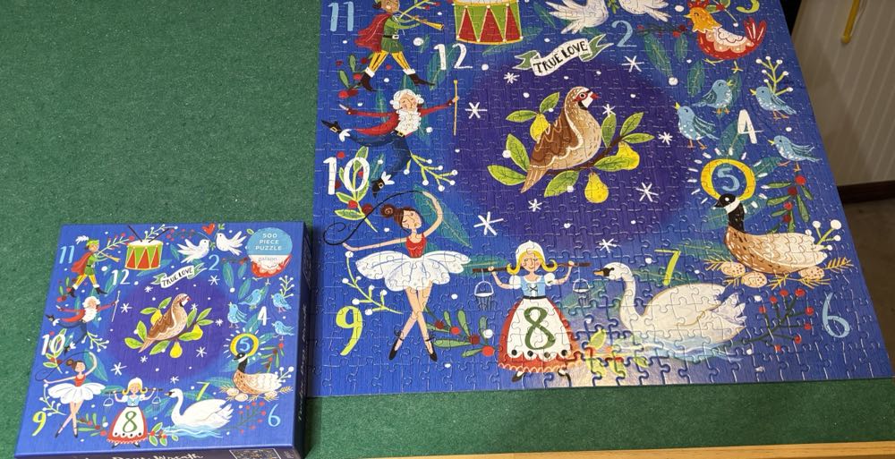 Twelve Days Wreath - Galison puzzle collectible [Barcode 9780735371194] - Main Image 5