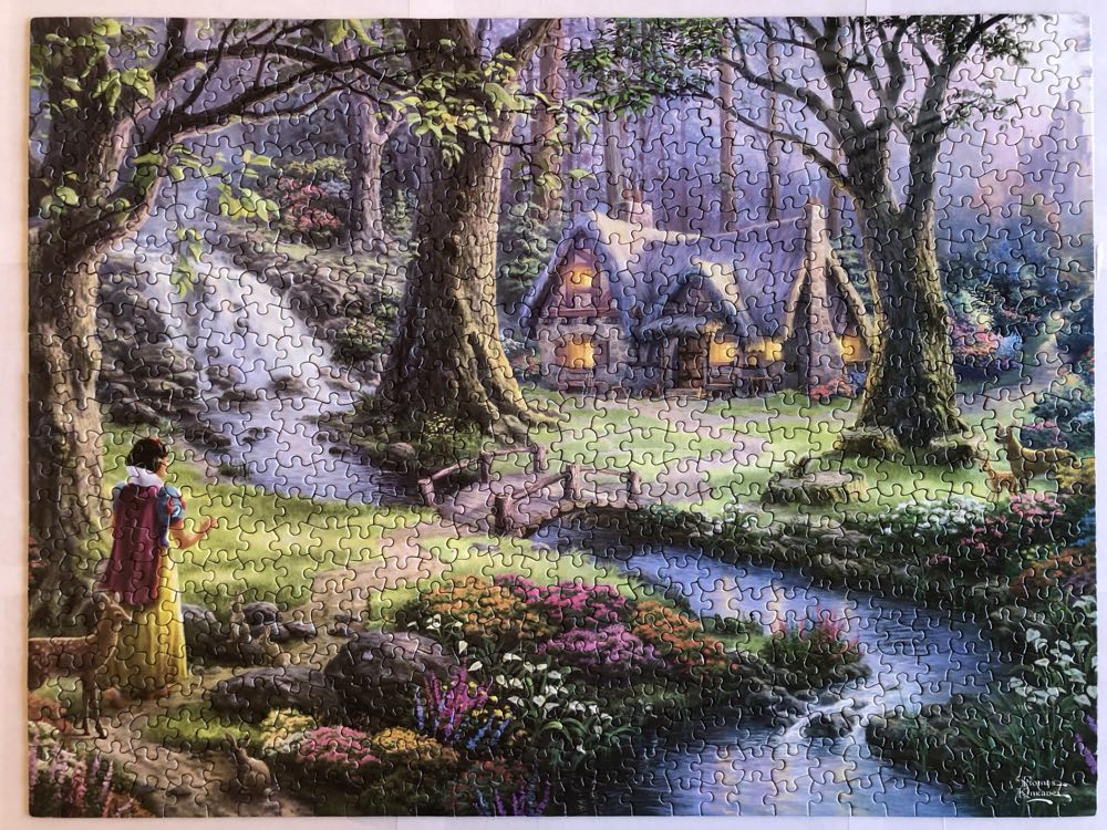 Snow White Discovers The Cottage - Ceaco puzzle collectible [Barcode 021081029032] - Main Image 2