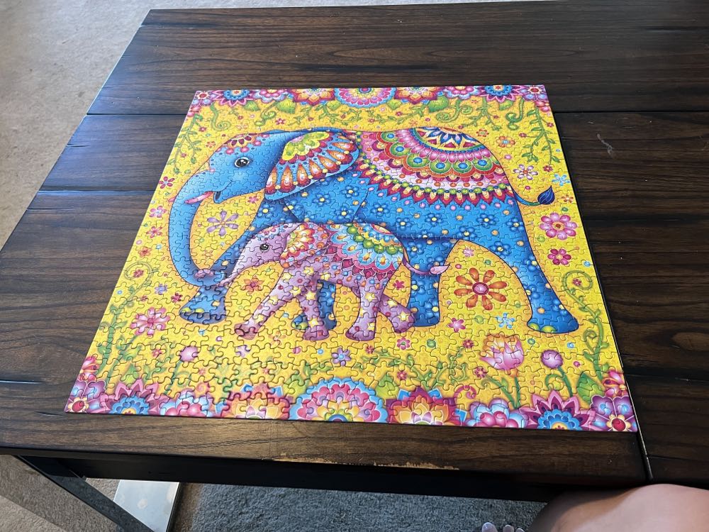 Groovy Animals - Elephant - Ceaco puzzle collectible [Barcode 021081291989] - Main Image 2