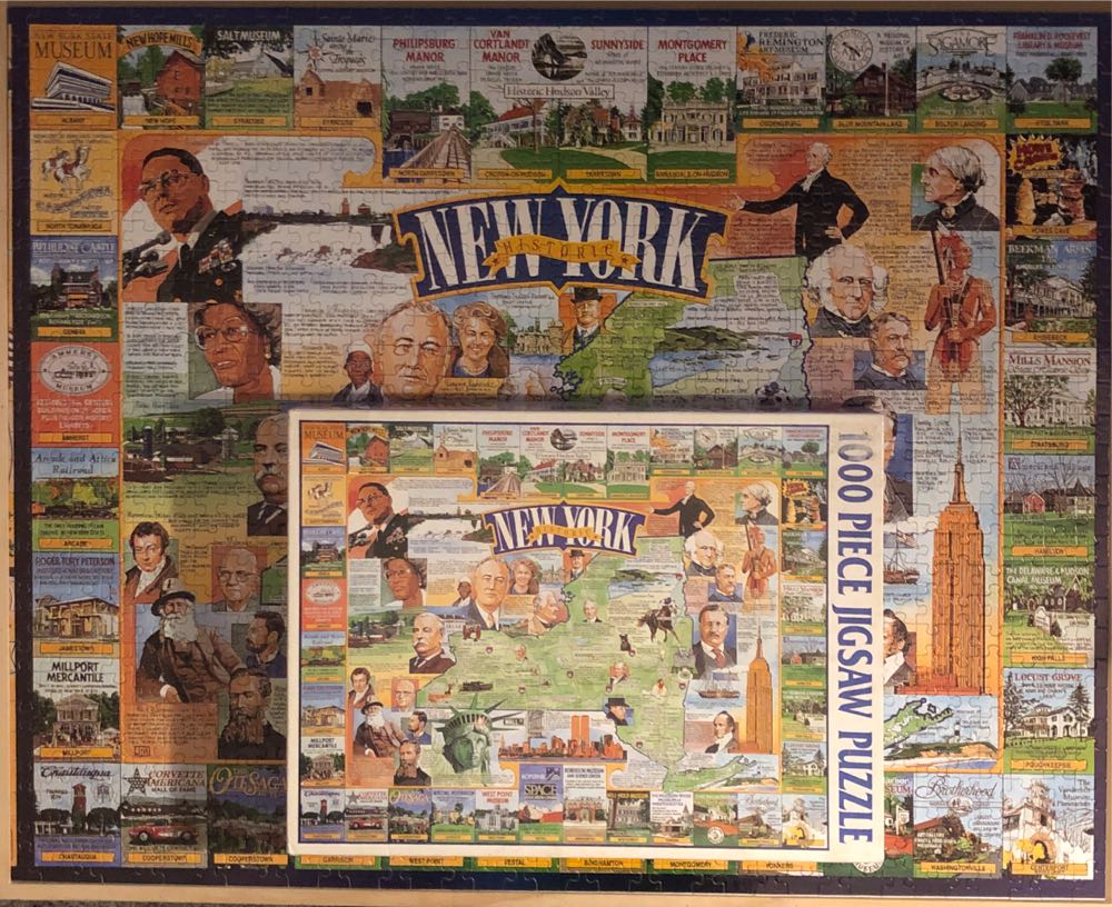 ZZ - Historic New York (SOLD) - White Mountain puzzle collectible [Barcode 724819247295] - Main Image 3
