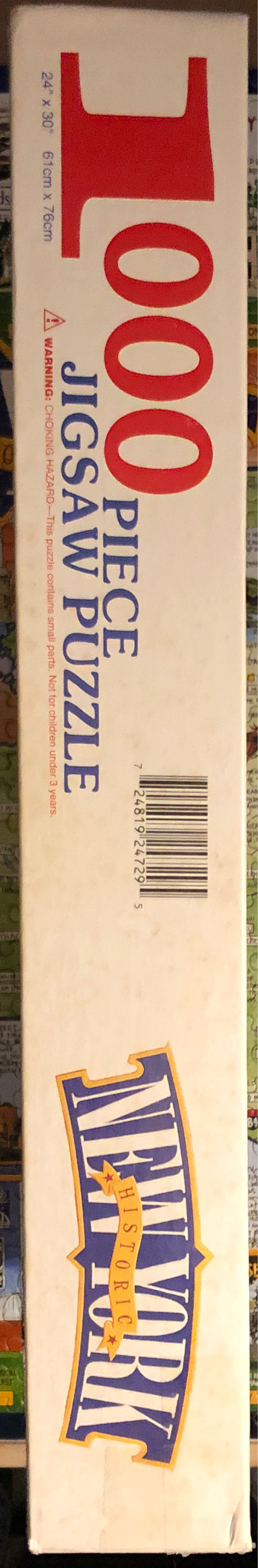 ZZ - Historic New York (SOLD) - White Mountain puzzle collectible [Barcode 724819247295] - Main Image 4
