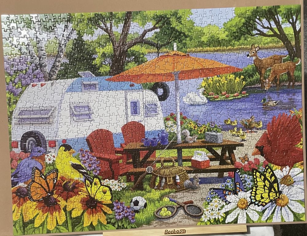 The Old Campground -  Bits and Pieces puzzle collectible [Barcode 192949045300] - Main Image 2