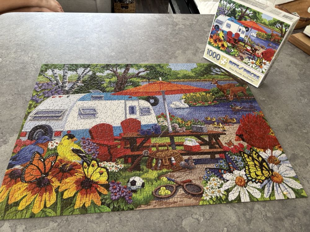 The Old Campground -  Bits and Pieces puzzle collectible [Barcode 192949045300] - Main Image 3