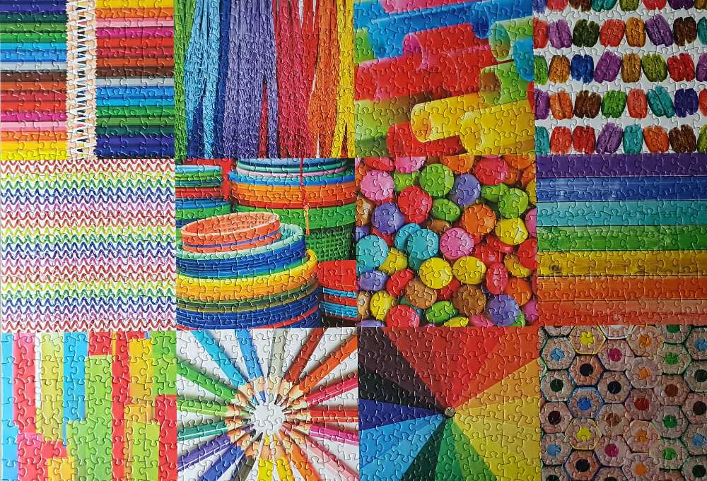 Colorful Collage - Colorcraft puzzle collectible [Barcode 854879008540] - Main Image 2