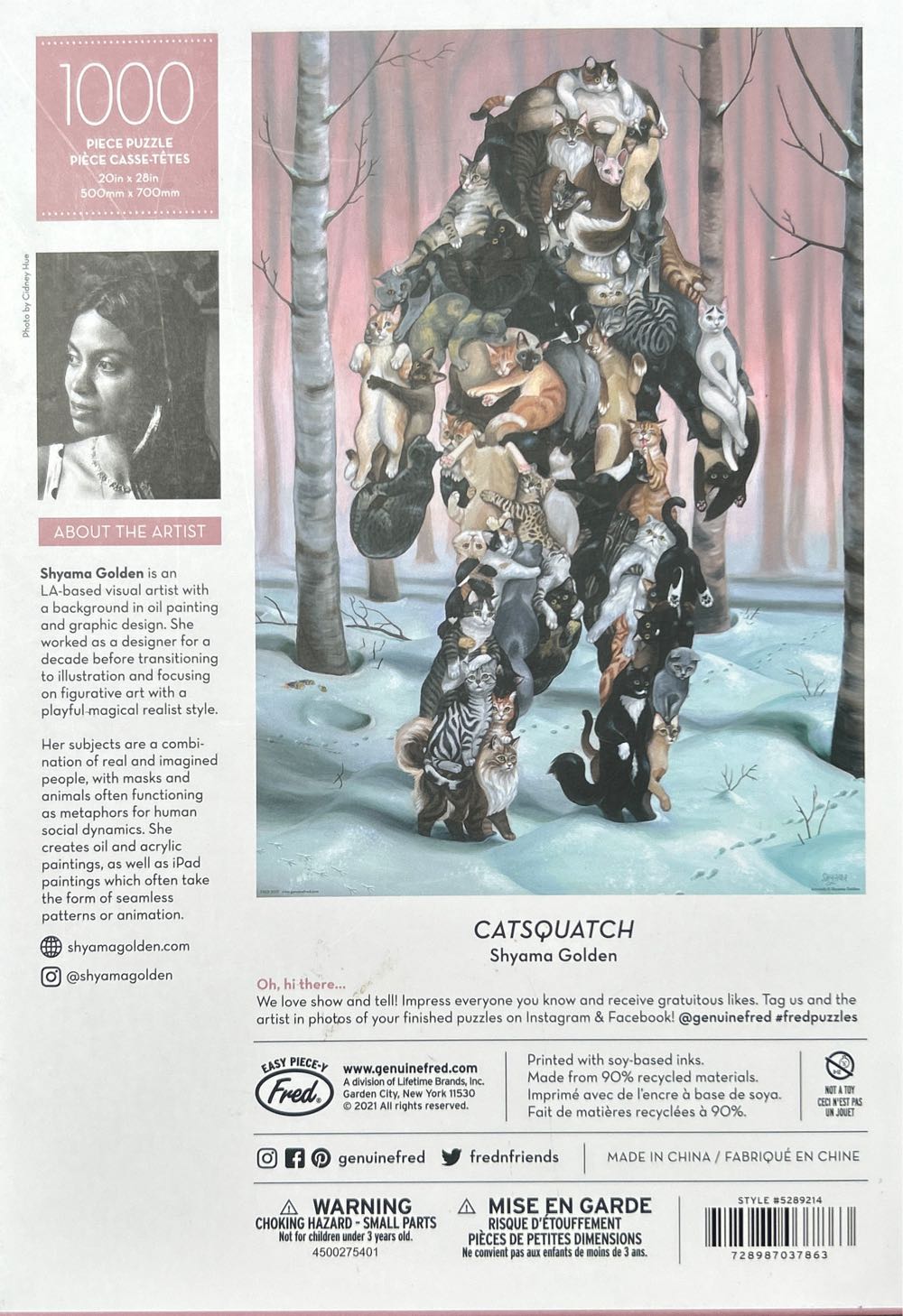 Catsquatch - Genuine Fred puzzle collectible [Barcode 728987037863] - Main Image 2