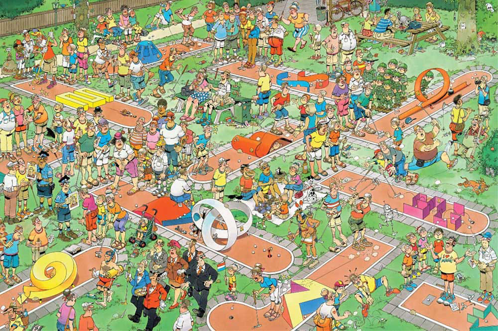 Crazy Golf - Jumbo puzzle collectible [Barcode 8710126172162] - Main Image 2