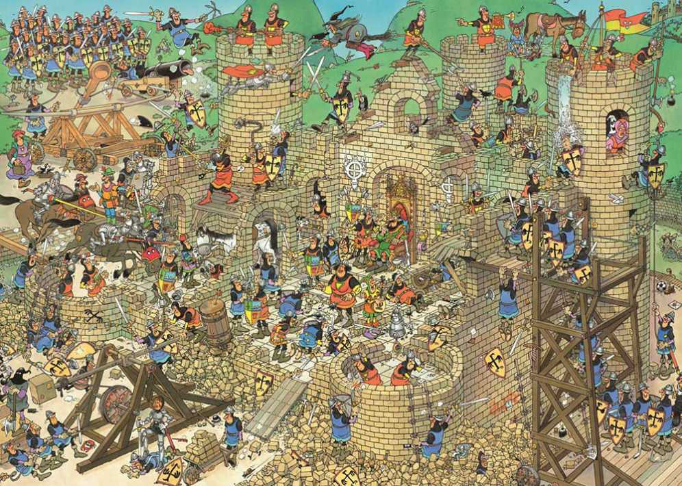 Middeleeuwen 17221 - Jumbo puzzle collectible [Barcode 8710126172216] - Main Image 2