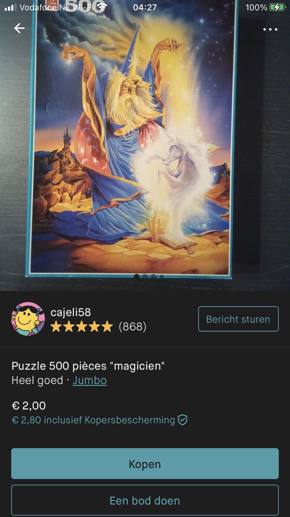 The Chess Club - Jumbo puzzle collectible [Barcode 8710126015810] - Main Image 3