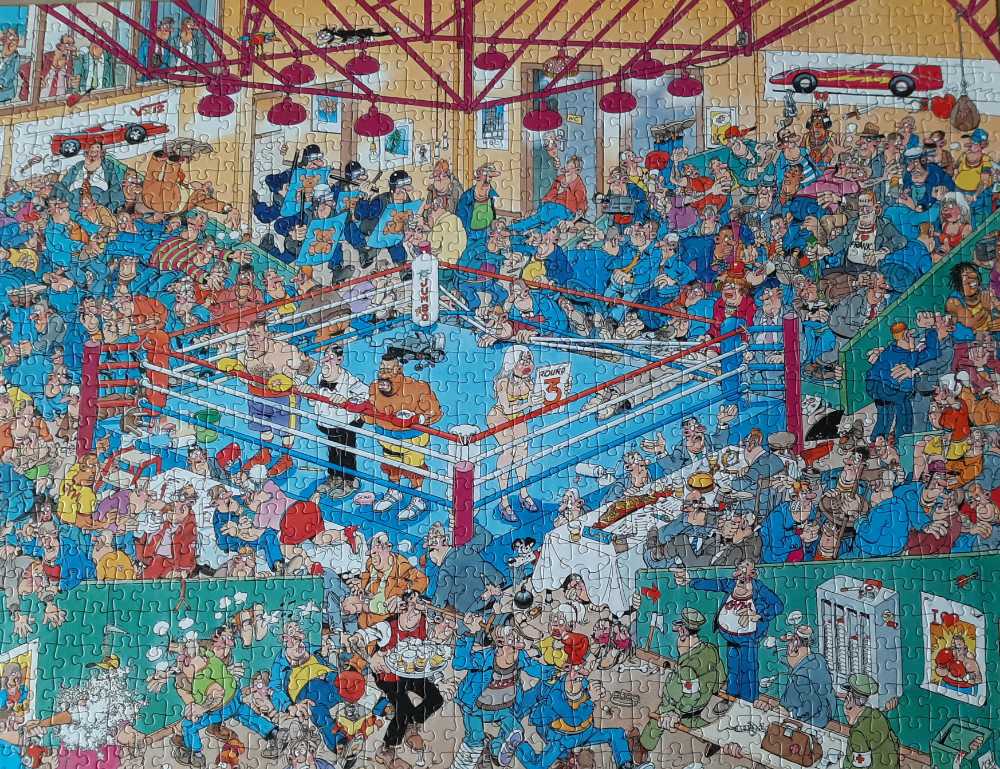81526 Bokswedstrijd/Boxing Match - jumbo 950 puzzle collectible [Barcode 8710126815267] - Main Image 2