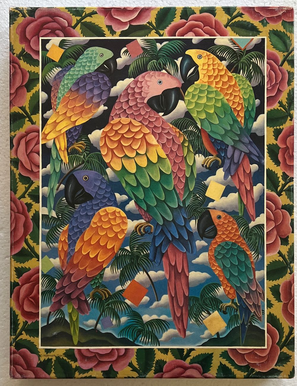 Parrots And Roses - Springbok puzzle collectible - Main Image 1