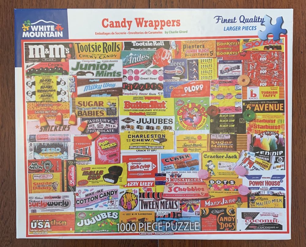 Candy Wrappers 862E - White Mountain puzzle collectible [Barcode 724819254378] - Main Image 3