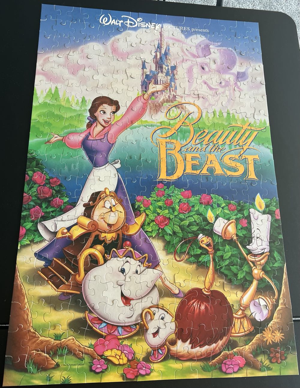 Disney: Beauty And The Beast - Movie Poster Puzzle - Golden puzzle collectible [Barcode 033500051579] - Main Image 2