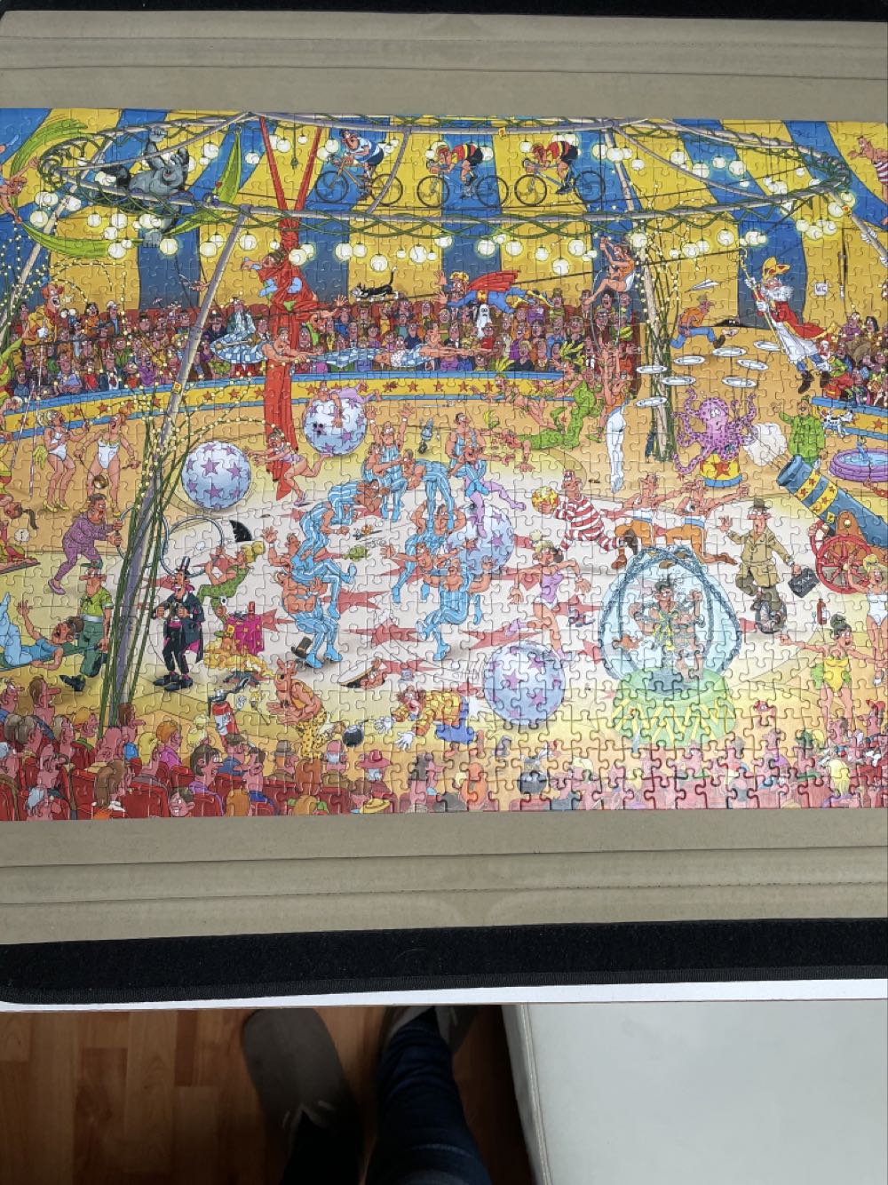 Acrobaten Circus - Jumbo 1000 puzzle collectible [Barcode 8710126190890] - Main Image 3