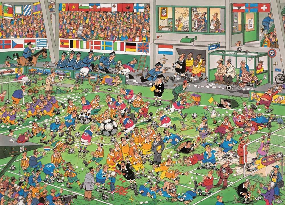 Voetbalkampioenschappen - Jan Van Haasteren puzzle collectible [Barcode 8710126000304] - Main Image 2