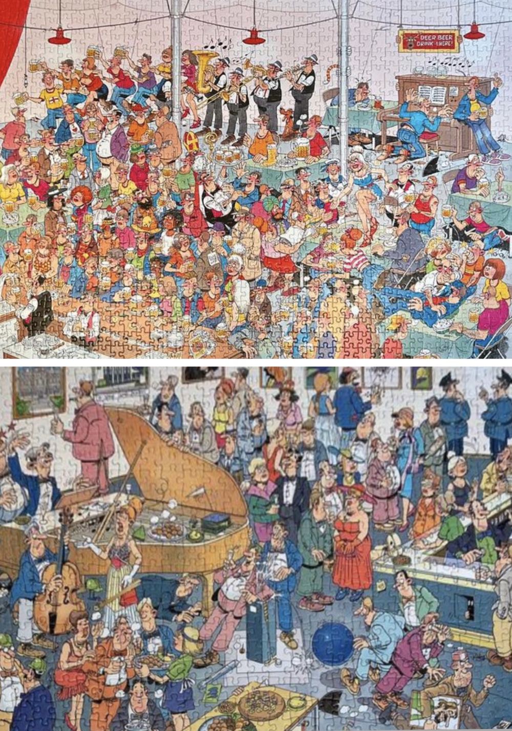 Jan VH: The Reception | German Beer Party - Jumbo puzzle collectible [Barcode 8710126190586] - Main Image 3