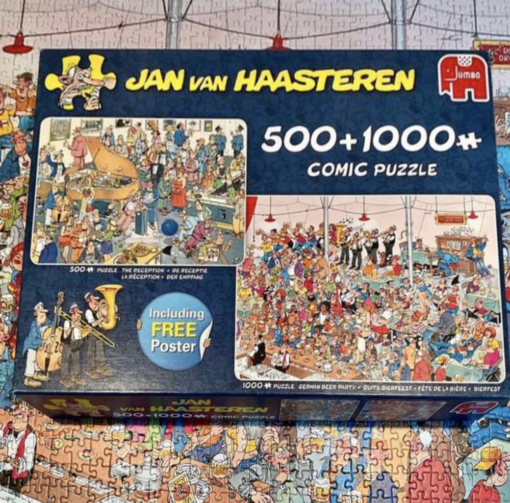 Jan VH: The Reception | German Beer Party - Jumbo puzzle collectible [Barcode 8710126190586] - Main Image 4