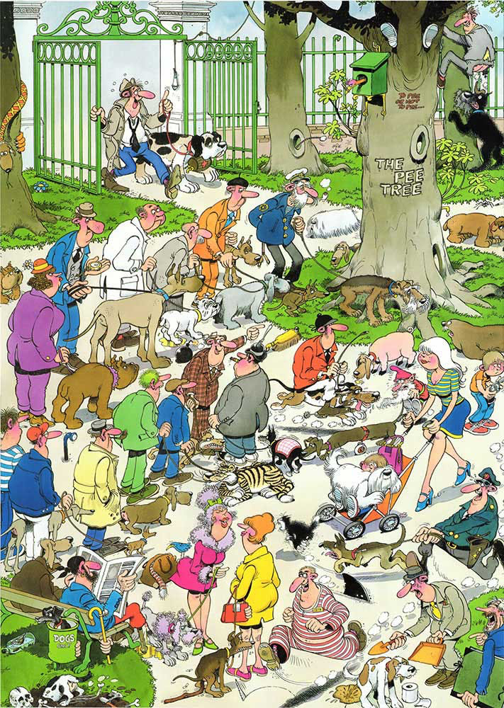 Crazy Casino | Fire Station/ The Pee Tree - Jumbo puzzle collectible [Barcode 8710126801055] - Main Image 2