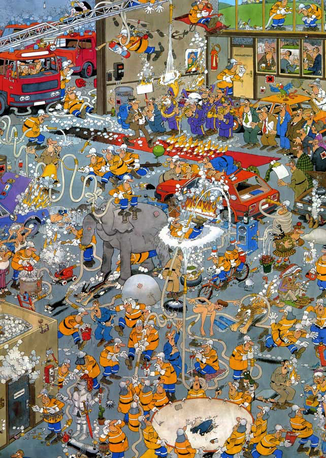 Crazy Casino | Fire Station/ The Pee Tree - Jumbo puzzle collectible [Barcode 8710126801055] - Main Image 4