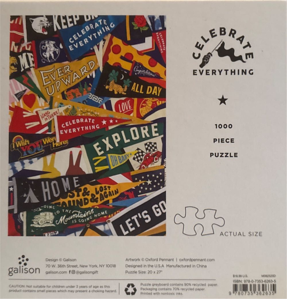 Galison Celebrate Everything - Galison puzzle collectible [Barcode 9780735362635] - Main Image 2