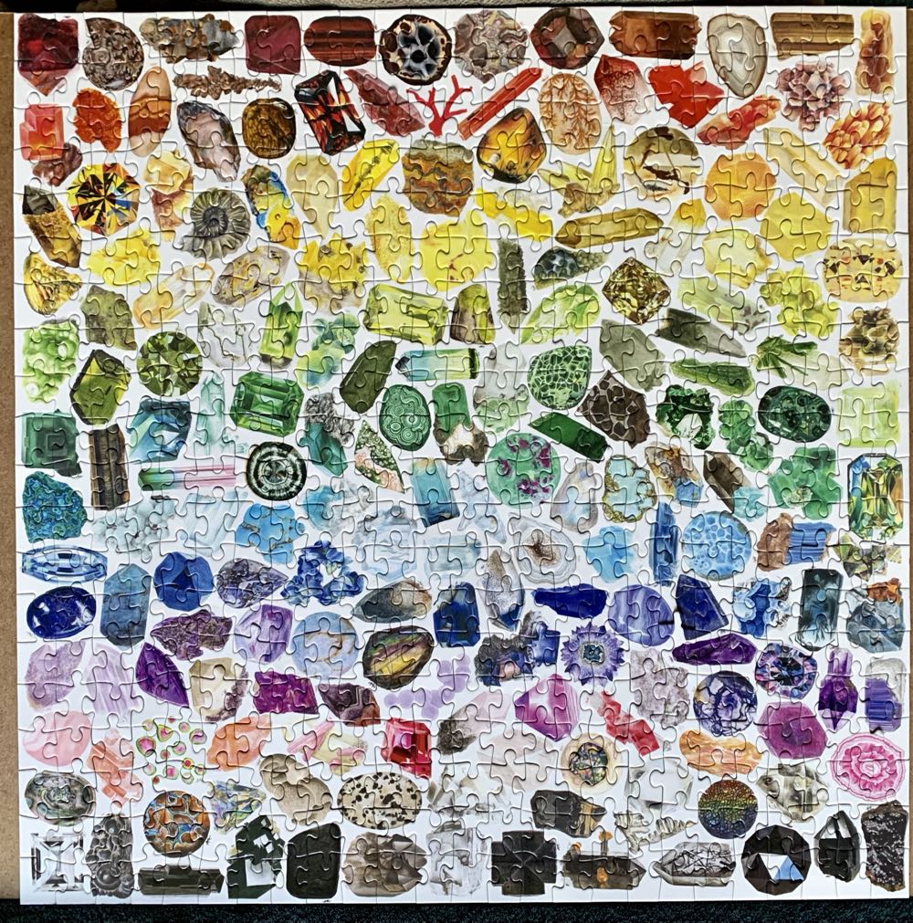 Rainbow Crystals & Gems - Galison puzzle collectible - Main Image 2
