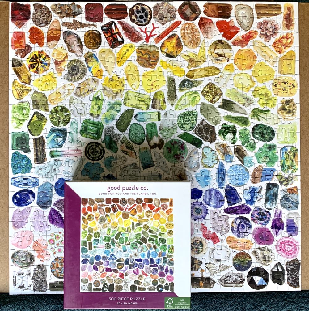 Rainbow Crystals & Gems - Galison puzzle collectible - Main Image 3