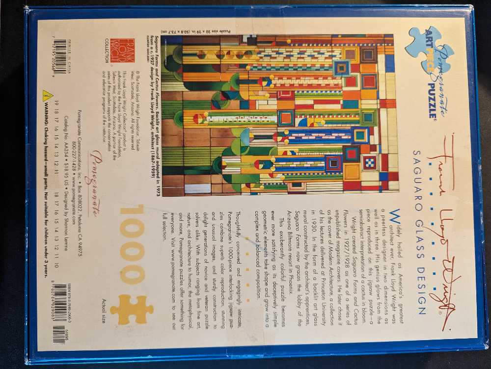 Saguaro Forms and Cactus Flowers - Pomegranate puzzle collectible [Barcode 717195205669] - Main Image 2