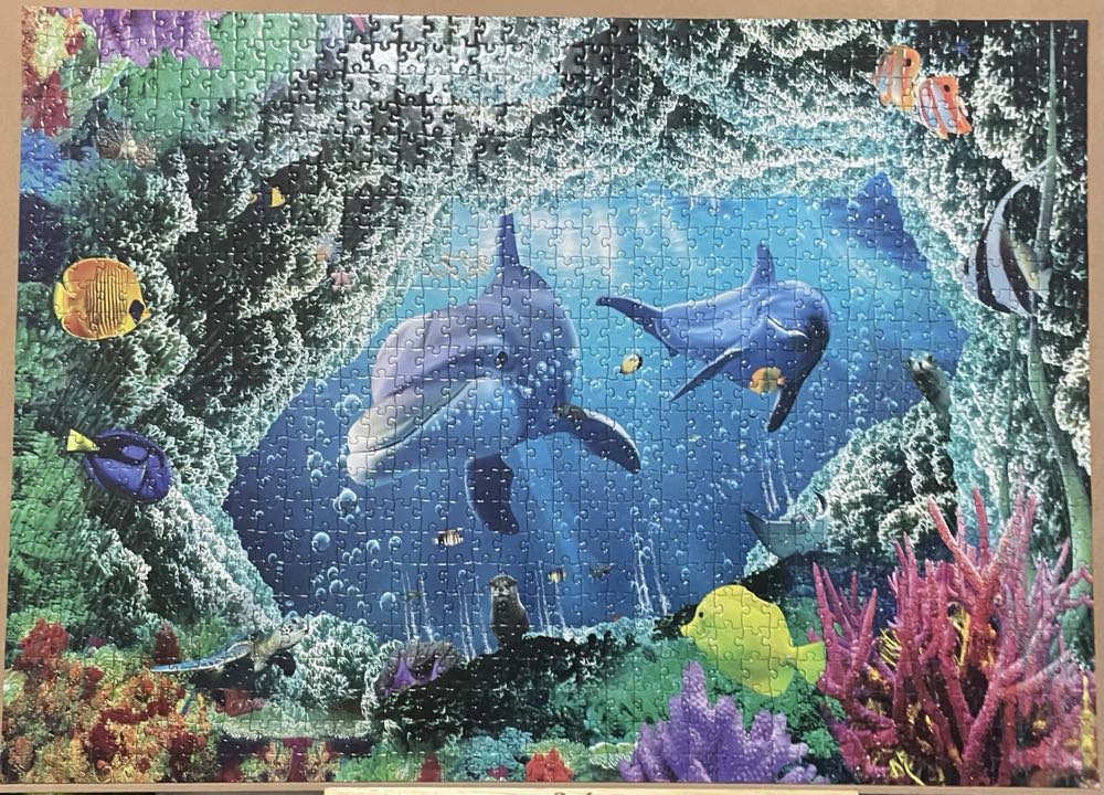 Dancing Dolphins  puzzle collectible [Barcode 731199992868] - Main Image 2