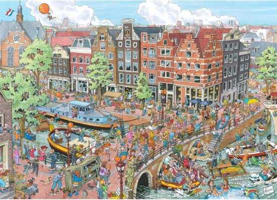 Cities Of The World Amsterdam Prinsengracht Brouwersgracht Checken Sz12 - Ravensburger puzzle collectible [Barcode 4005556164295] - Main Image 2