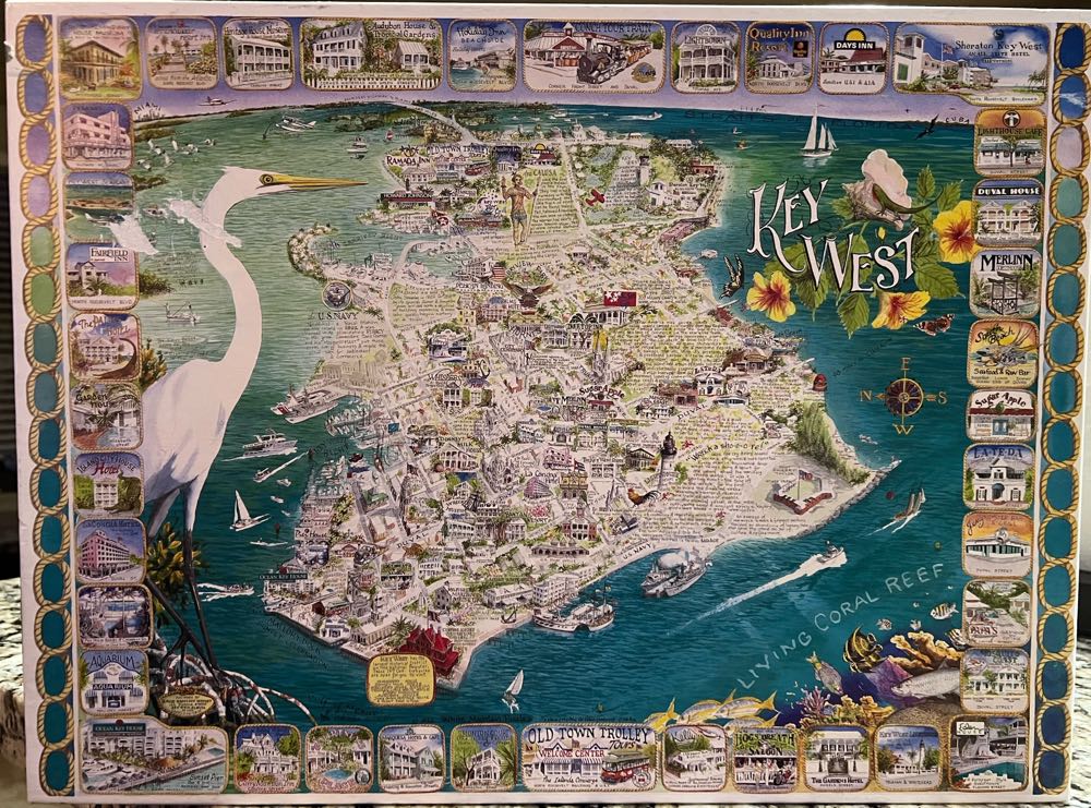 Key West - White Mountain Puzzles puzzle collectible [Barcode 724819247080] - Main Image 2