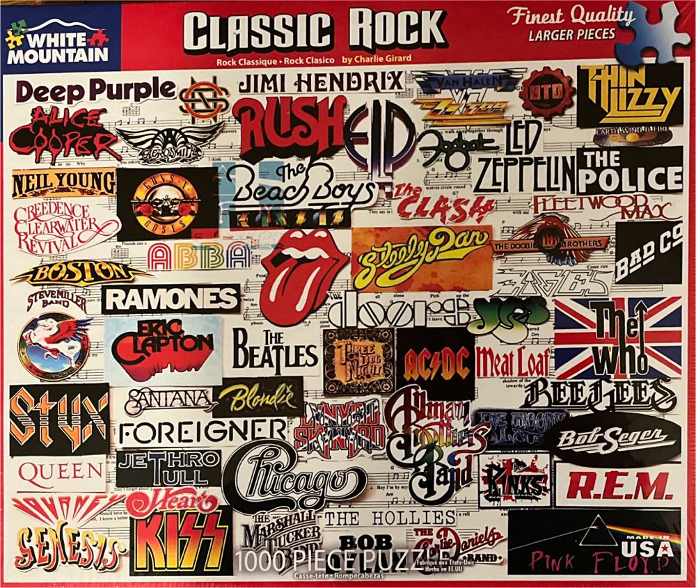 Classic Rock (GIFTED) - White Mountain Puzzles puzzle collectible [Barcode 724819264681] - Main Image 3