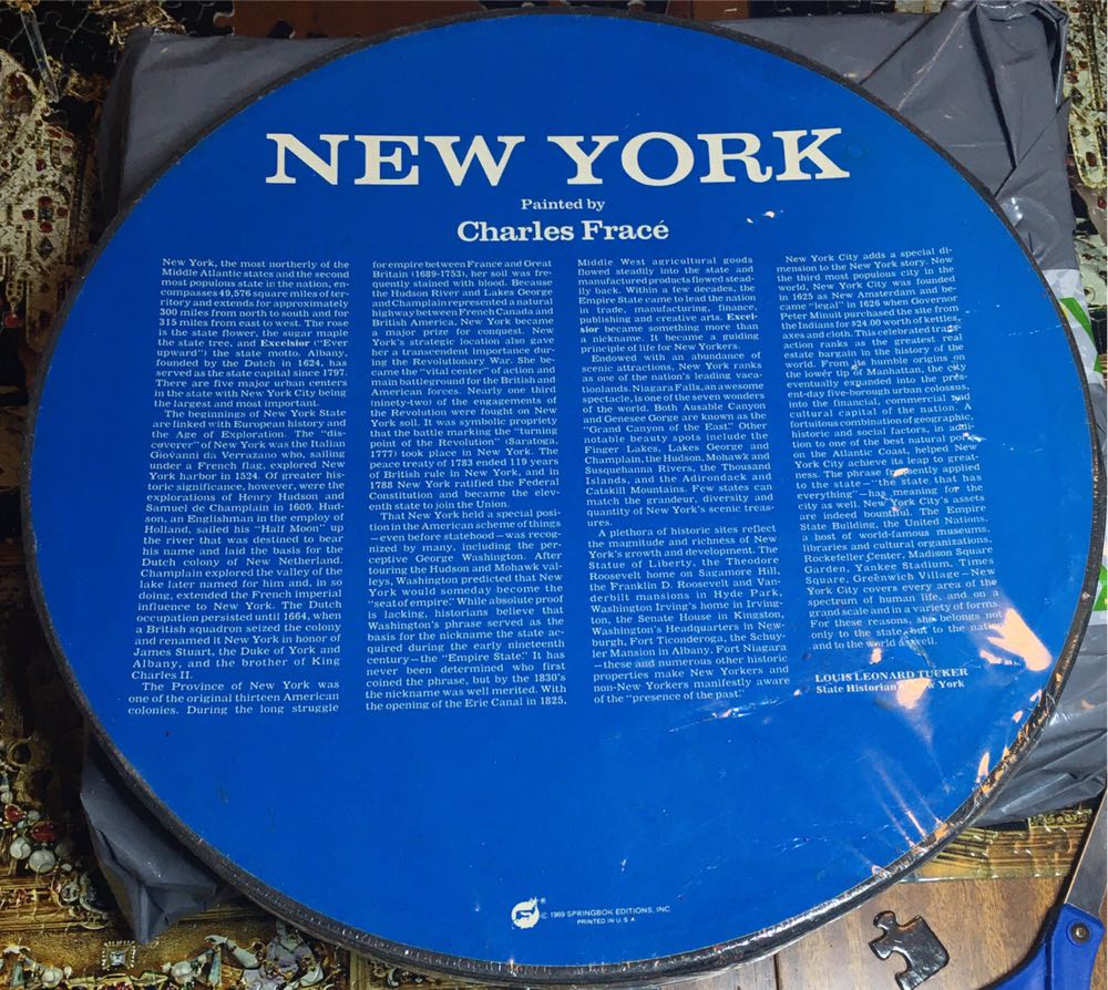 New York - State Map - Springbok puzzle collectible - Main Image 2