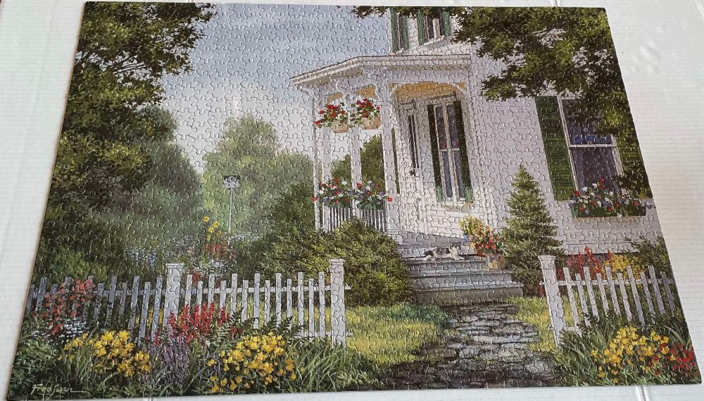 Fred Swan Summer Cat - White Mountain Puzzles, Inc. puzzle collectible [Barcode 724819247769] - Main Image 3