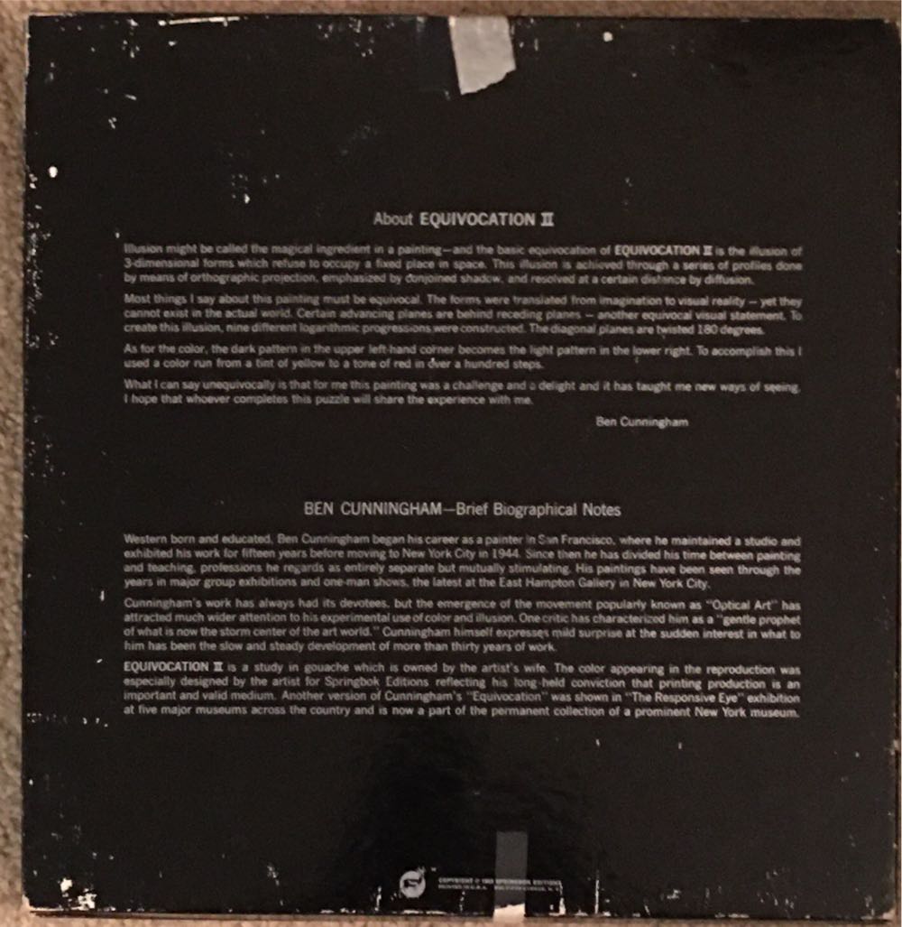 Equivocation II - Springbok puzzle collectible - Main Image 2