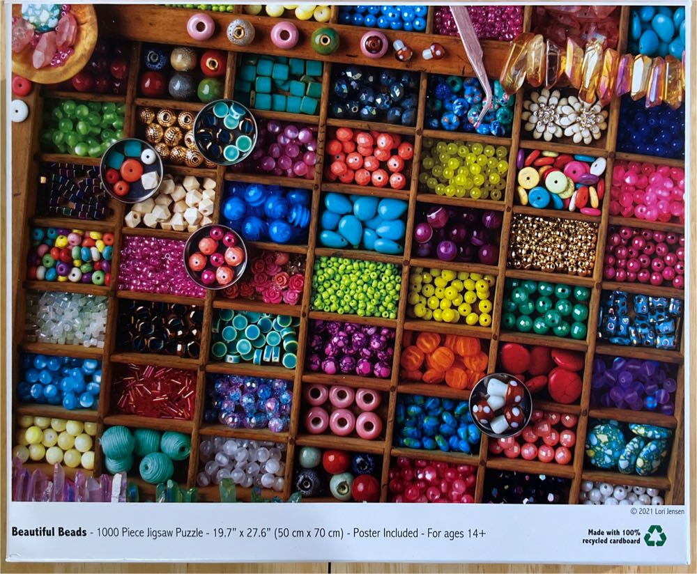 Beautiful Beads - Colorcraft Puzzles 🇺🇸 puzzle collectible [Barcode 850019417258] - Main Image 2