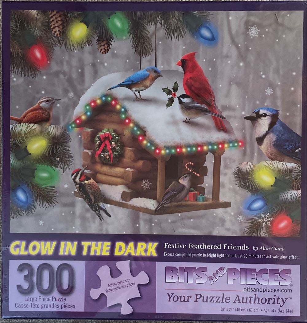 Festive Feathered Friends - Completed & Donated - Bits And Pieces puzzle collectible - Main Image 1