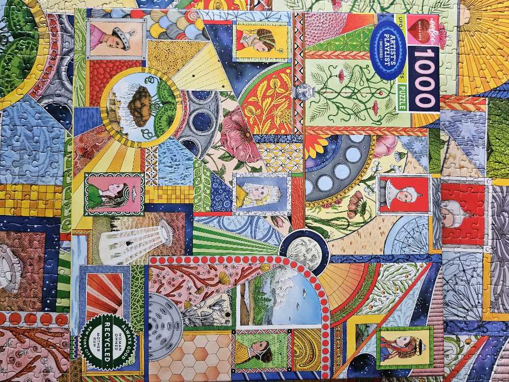 UFO Victorian Ladies - eeBoo Puzzles puzzle collectible [Barcode 689196509247] - Main Image 2