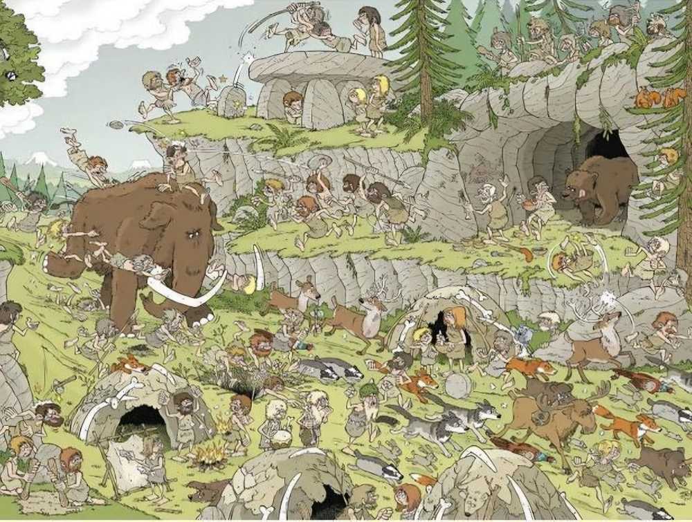 Pieces of History De Steentijd - Jumbo puzzle collectible [Barcode 8710126818138] - Main Image 2