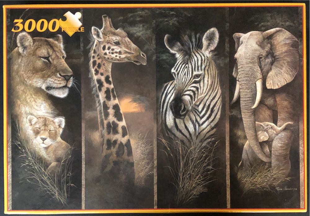 Family Fun Cobble Hill Piece Jigsaw Puzzle Christmas Tree Train Complete