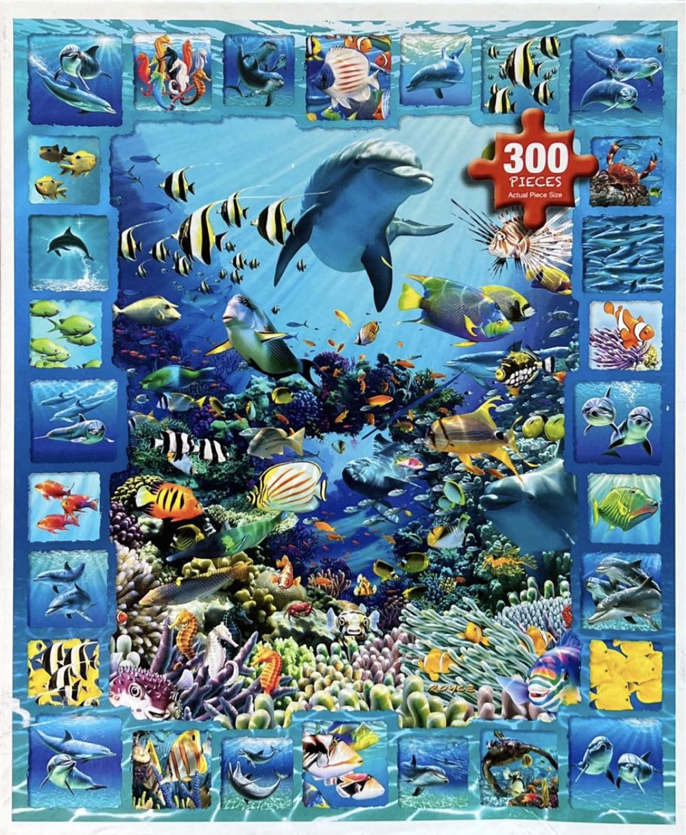 Dolphin Kingdom*- 547, 1/26/24 - White Mountain puzzle collectible [Barcode 724819256181] - Main Image 2